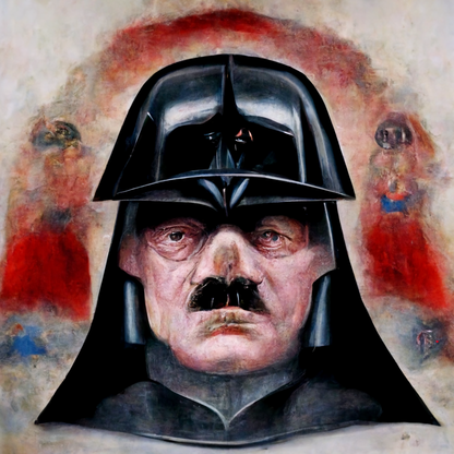 DARTH VADER HAS A HITLER MUSTACHE