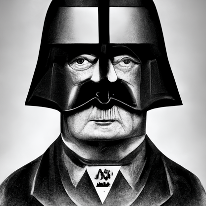 DARTH VADER HAS A HITLER MUSTACHE