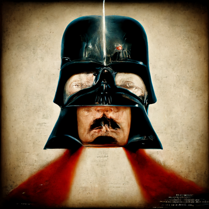 DARTH VADER HAS A HITLER MUSTACHE